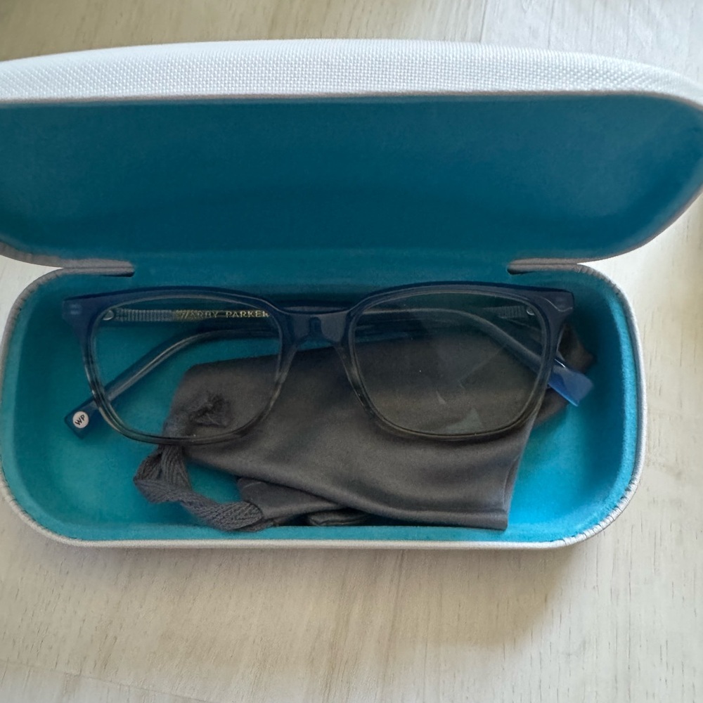 Warby Parker Durand 369 Eyeglasses blue and grey gradient frames